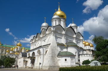 Fototapeta na wymiar Archangel Cathedral in the Moscow Kremlin, Russia