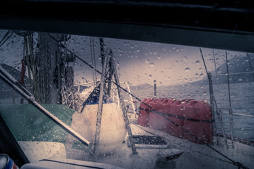 Sailing: while it's raining