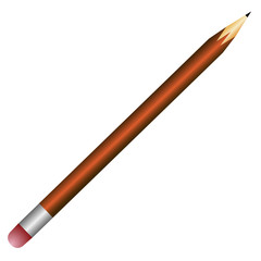 Isolated pencil illustration