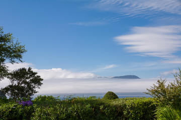 Blue sky and mist on Bantry Bay