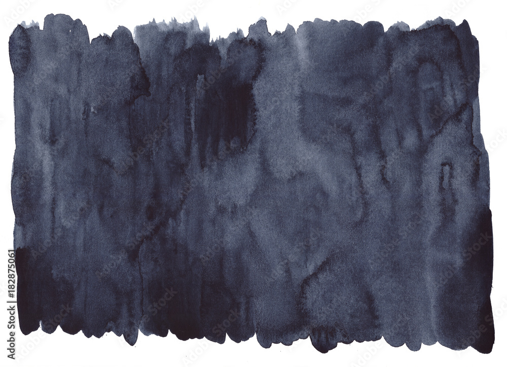 Wall mural Dark blue watercolor background