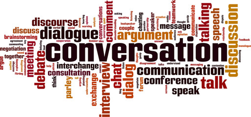 Conversation word cloud