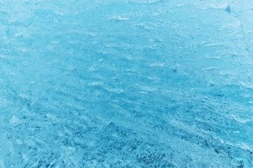 Texture of glacier ice in close-up detail