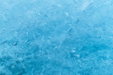 Texture of glacier ice in close-up detail