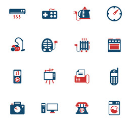 home appliances icon set