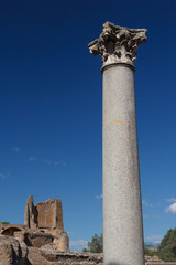 Ruins of the ancient complex of Hadrian Villa, Tivoli, Italy