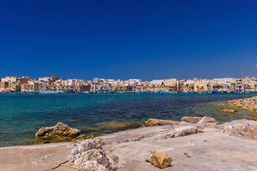 Valletta. Mediterranean harbor.