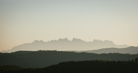 Fototapeta premium Montserrat i paisatge