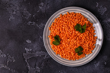 Lentils with spices.
