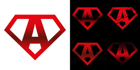Super hero Logo Letters Superhero Alphabet © ichbinsam