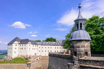 Fototapeta premium Germany. Saxon Switzerland. Fortress of Koenigstein.