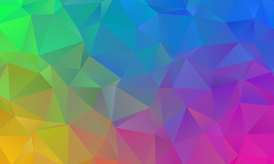 Multi colour low poly background