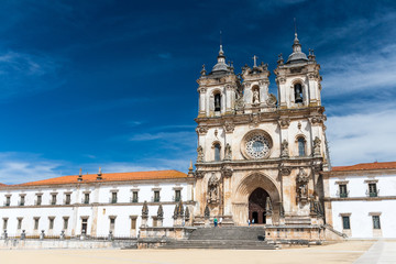 Fototapeta na wymiar The Alcobaca monastery is a Unesco site in Portugal
