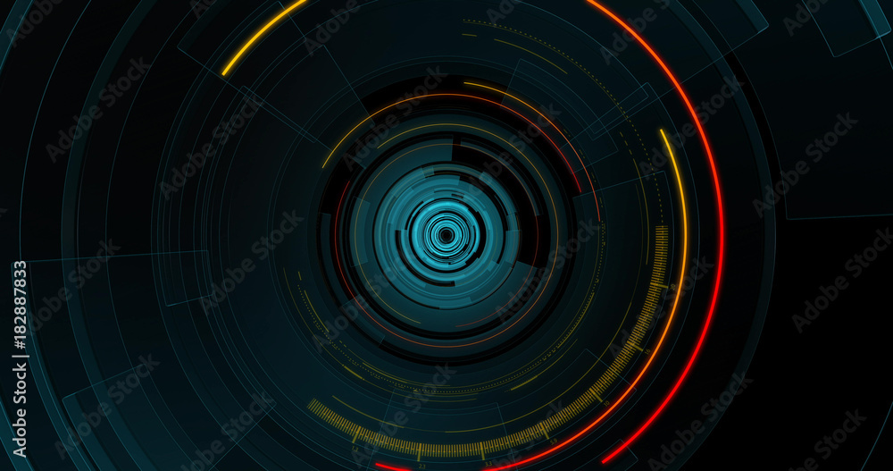 Poster graphical modern digital world news studio background. abstract digital world with digital binary co