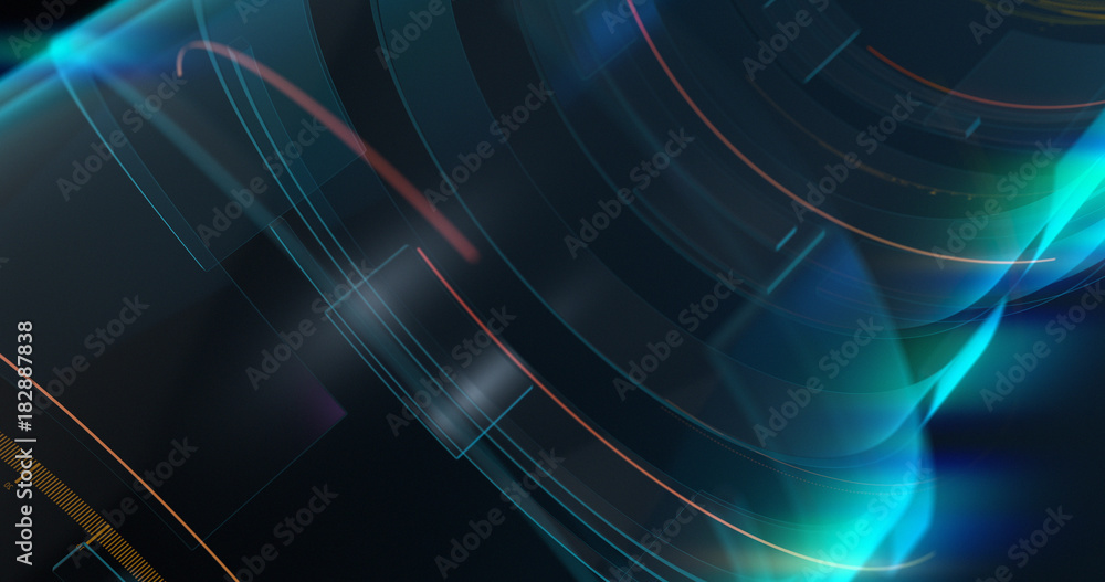 Poster graphical modern digital world news studio background. abstract digital world with digital binary co