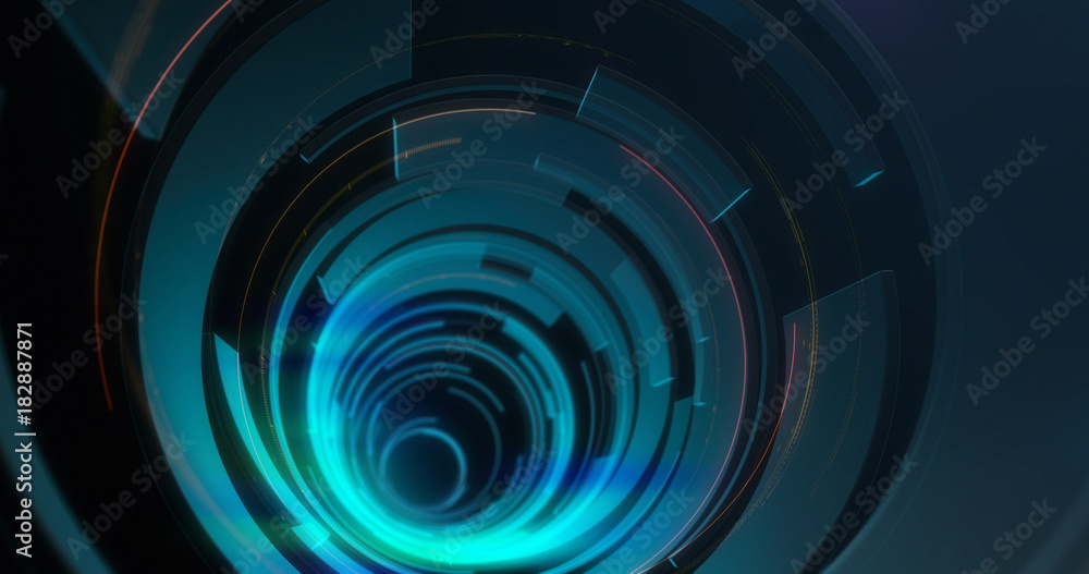 Poster graphical modern digital world news studio background. abstract digital world with digital binary co