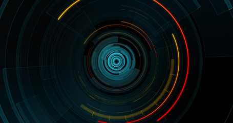 Graphical Modern Digital World News Studio Background. Abstract Digital World with Digital Binary Code Background