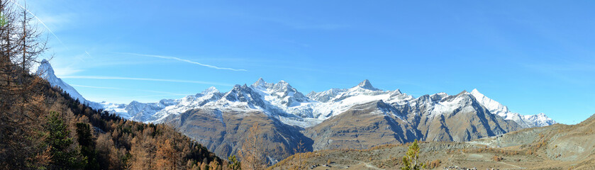 Bergpanorama Zermatt
