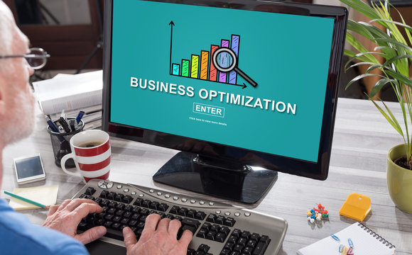 Business Optimization Concept On A Computer