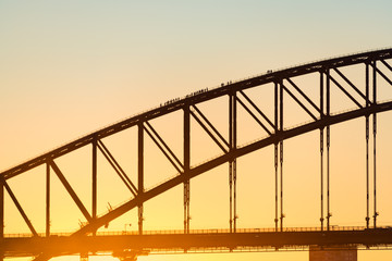 Sydney Harbour Bridge at sunset