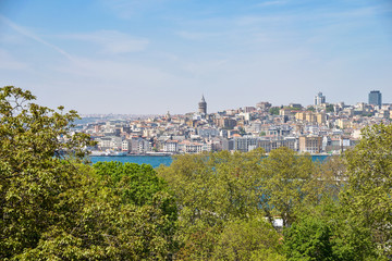Beautiful view of Istanbul, city landscape.