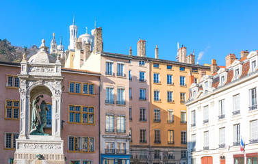 Fototapeta na wymiar Arhitectures in the old town of Lyon