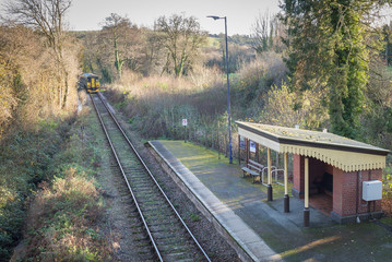 Obraz premium Branch line station