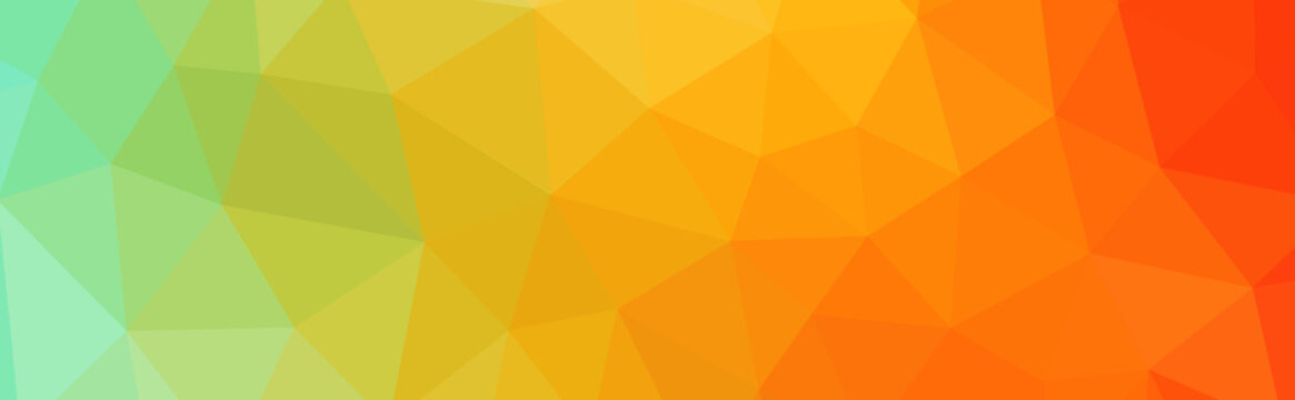 Abstract Gradient Low Poly Illustration Banner