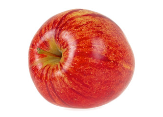 Fresh red apple isolated on white background