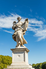 Fototapeta na wymiar Statue of an Angel at Castel di Angelo