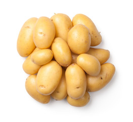 Potatoes Isolated on White Background