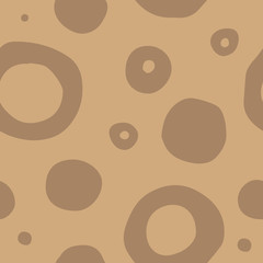 Seamless pattern with pastel dots and circle.