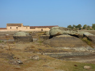 Los Barruecos. Parque nacional en Malpartida de Caceres ( Extremadura, España)