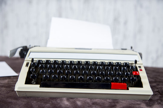 typewriter with a full sheet