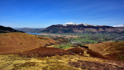 Skiddaw and Blencathra from Stile End