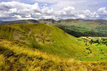 Fototapeta premium Hartsop Dodd high above Hartsop