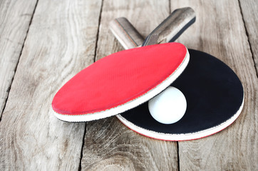 Table ping pong tennis rackets