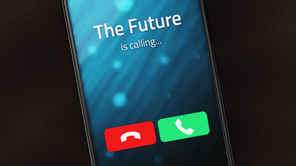 The Future is Calling - obrazy, fototapety, plakaty