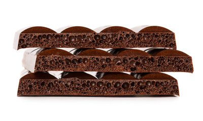 Dark porous chocolate