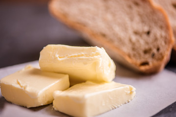 bread and butter close up