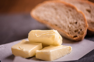 bread and butter close up