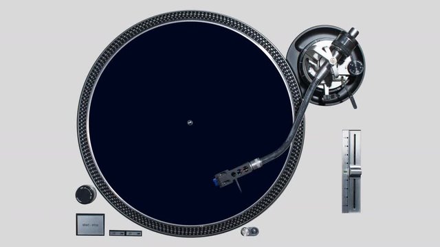 a cutout of a vinyl record player with different backgrounds added