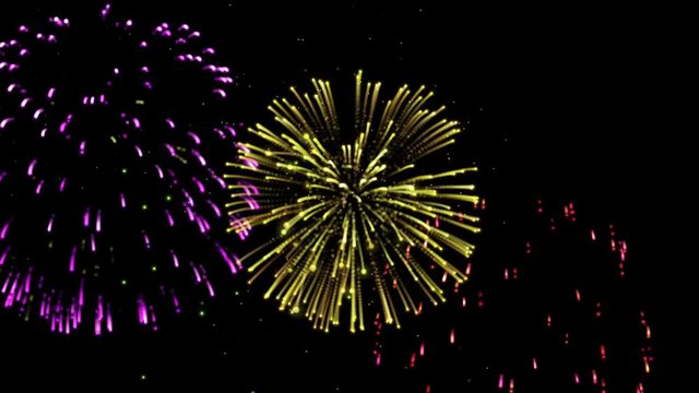 Buntes Feuerwerk Silvester 