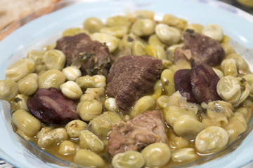 Typical stew of Fava beans