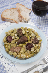 Typical stew of Fava beans