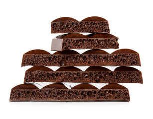 Dark porous chocolate