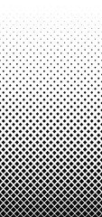 Gradation. Texture gradient. Pattern consisting of dots square. Black and white gradient from square points. Seamless vector texture.