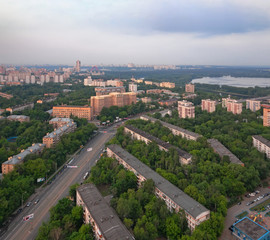 View from the top of the Moscow district