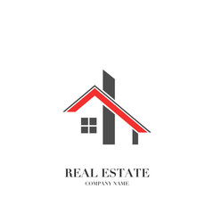 Abstract real estate, house, apartment, building logo vector design template