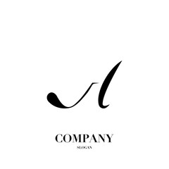 Abstract letter a logo design vector template